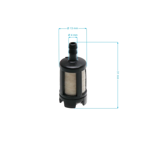 Kraftstofffilter für Husqvarna 36 136 142 236 125R Jonsered 2040 CS2137 CS2238 BC2128 2036 Flymo XLT250 Partner 351 370 Kettensägen & Freischneider (OEM 530095646)