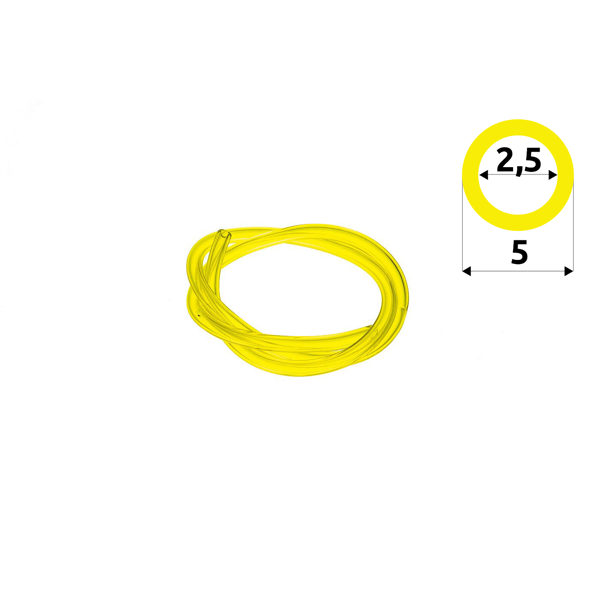 Kraftstoffschlauch 2,5 mm x 5,0 mm x 1,0 m