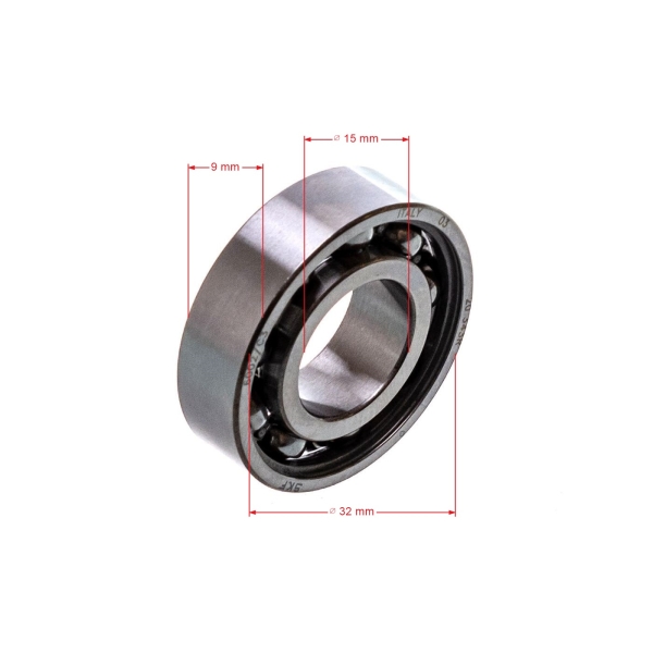 Kugellager 15 mm x 32 mm x 9 mm SKF 6002-C3 für Motorsägen Freischneider und andere Gartengeräte