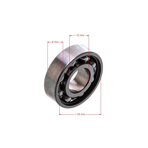 Kugellager 28 mm x 12 mm x 8 mm SKF 6001-C3 für Freischneider und andere Gartengeräte