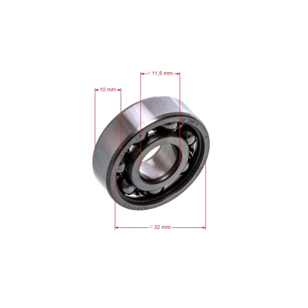 Kugellager 32 mm x 12 mm x 10 mm SKF 6201 C3 für Kettensägen Freischneider und andere Gartengeräte