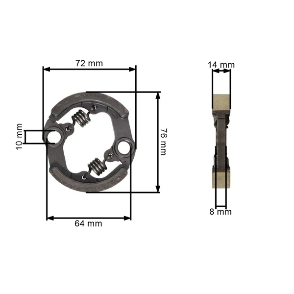 Kupplung für Kettensäge Husqvarna 143RII 236R 541RS 541RST G45L (OEM 505293201)