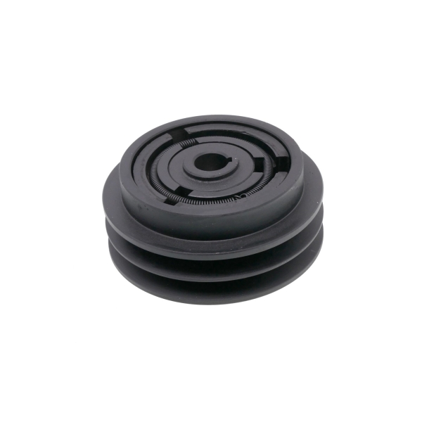 Kupplung für Motorhacken Außendurchmesser 128 mm x Lochdurchmesser 19 mm auf 2 Keilriemen 13 mm