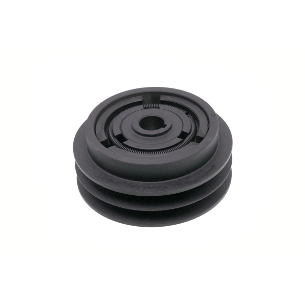 Kupplung für Motorhacken Außendurchmesser 128 mm x Lochdurchmesser 20 mm auf 2 Keilriemen 13 mm