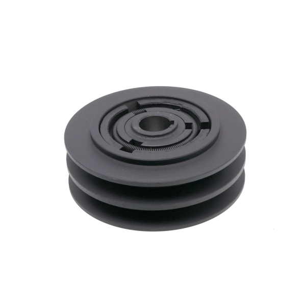 Kupplung für Motorhacken Außendurchmesser 148 mm x Lochdurchmesser 25,4 mm auf 2 Keilriemen 17 mm