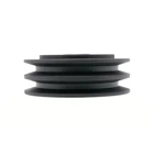 Kupplung für Motorhacken Außendurchmesser 148 mm x Lochdurchmesser 25,4 mm auf 2 Keilriemen 17 mm
