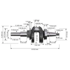 Kurbelwelle für Honda GX340 GX390 Zongshen 188F (OEM 100003872)
