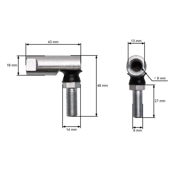 Lenkzapfenende für MTD Murray Snapper Simplicity Toro Gartentraktoren (OEM 723-0156 48448)