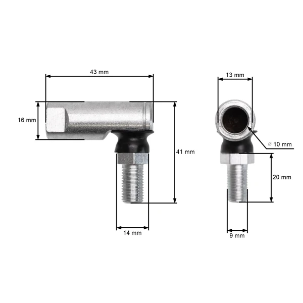 Lenkzapfenende für MTD Ryobi Bolens Yardman Gartentraktoren (OEM 723-0448 823-0448A)