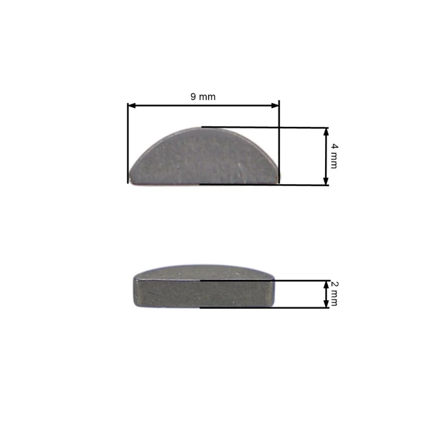 Lüfterkeil 2 mm x 3,7 mm für Kettensägen Stihl 026 028 036 048 MS200 MS260 MS660 FS160 BR340 TS800 FS420 SR400 (OEM 11200368500)