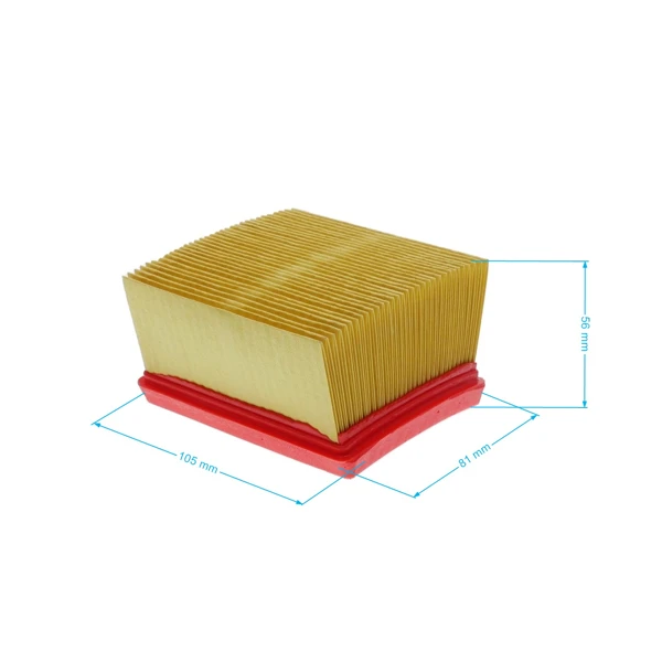 Luftfilter 106 mm x 81 mm x 56 mm für Wacker Makita Motoren PC6212 PC6214 PC6412 PC6414 PC621-C PC7314 BTS930 BTS935 BTS10300 BTS1035 (OEM  0108076)