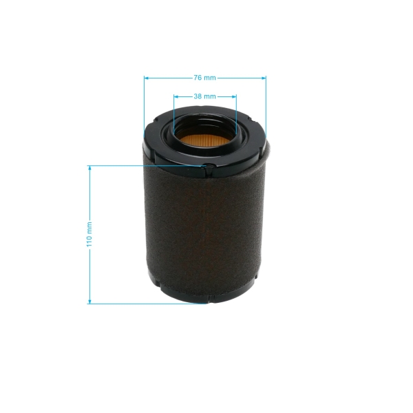 Luftfilter 111 mm x 76 mm x 38 mm für Zongshen XP380A Motoren (OEM 100051657)