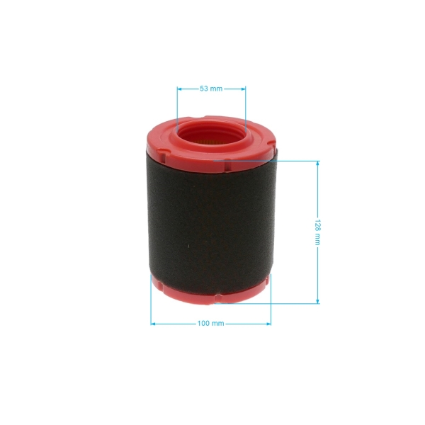 Luftfilter 128 mm x 101 mm x 52 mm für Zongshen XP680 Motoren (OEM 100053086)