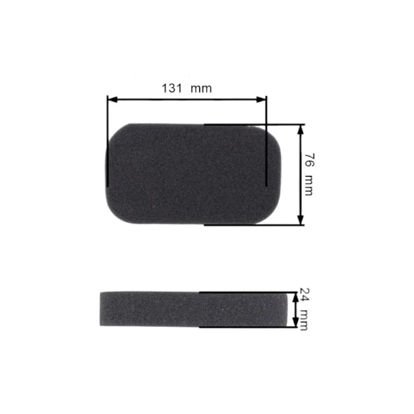 Luftfilter 131 mm x 76 mm x 24 mm für Honda GX160 Motoren GX200 GC160 Generator EB2200X EB2500XK1 EM1600X EM1800X EM1800XK1 EM2200X EM2500XK1 (OEM 17211-ZB2- 000)