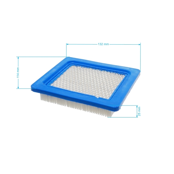 Luftfilter 133 mm x 114 mm x 25 mm für Briggs & Stratton Quantum Motoren Leistung 3,0 PS - 6,0 PS Honda GC135 GCV135 GC160 GCV160 GC190 GCV190 (OEM 399959 491588 17211-ZL8-023)