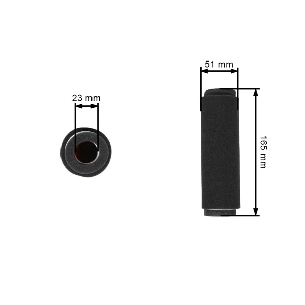 Luftfilter 160 mm x 44 mm x 19 mm für Honda GX120 GX160 Motoren (OEM 17210-ZK7-V01)