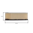 Luftfilter 180 mm x 70 mm x 60 mm für Briggs & Stratton Motoren Leistung 8,5 PS - 11,0 PS (OEM 493910 691667)