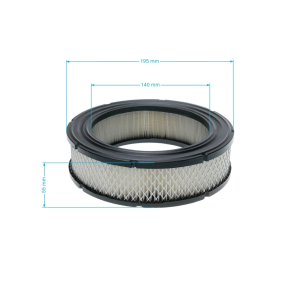 Luftfilter 197 mm x 136,5 mm x 54,4 mm für Briggs & Stratton Vanguard V-Twin Series 35 38 54 61 Motoren (OEM 4232 692519 652519 806232)