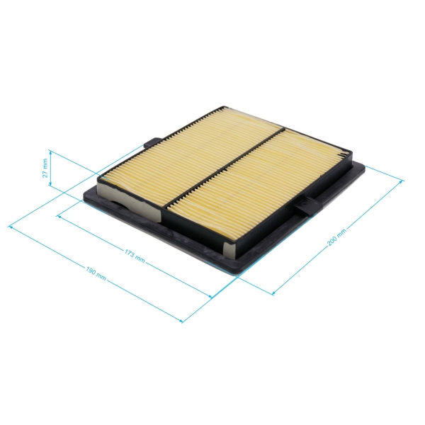 Luftfilter 218 mm x 163 mm x 28 mm für Zongshen GB680 Motoren (OEM 100051854)