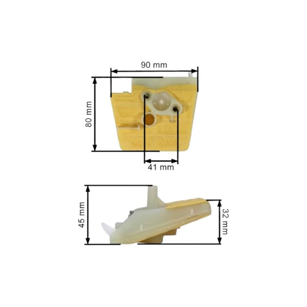 Luftfilter fleece für Kettensägen Stihl 024 026 MS240 MS260 (OEM 11211201618)