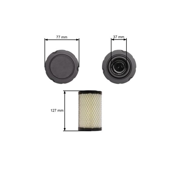 Luftfilter für Briggs & Stratton Motoren Intek Powerbuilt Intek OHV Power 13,5 PS - 19,5 PS (OEM 796031 590825 591334 594201)
