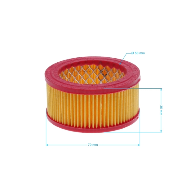 Luftfilter für chinesische Kettensägen und Sägen aus dem Hobbymarkt NAC SPS01-52