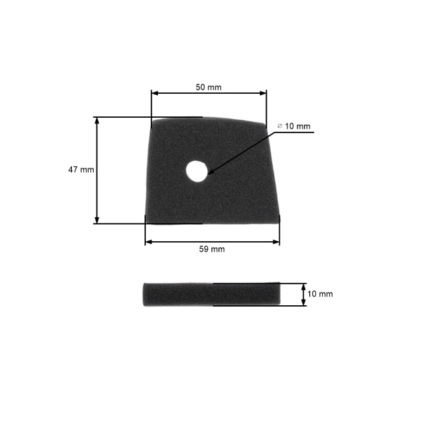 Luftfilter für Freischneider Husqvarna 223R 322R 323C 323R 325RDX 326RJX Jonsered BC2125 GC2125 GR2126D GT2125 537186301 (OEM 503888101)