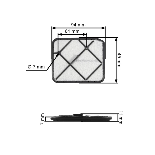Luftfilter für Freischneider OLEO-MAC Oleomac Sparta 37 38 42 44 370 (OEM 3809N9 61200025BR)