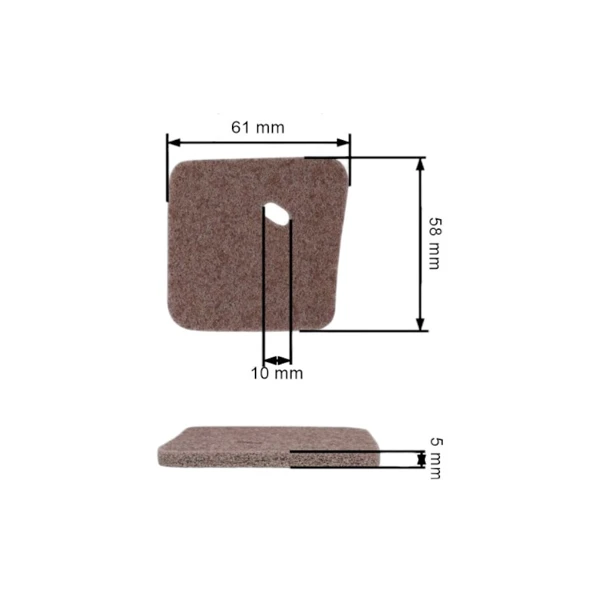 Luftfilter für Freischneider Stihl FS38 FS45 FS45C FS45L FS46 FS55 FS55C FS55R FS55RC KM55C KM55R KM55RC (OEM 41401242800)