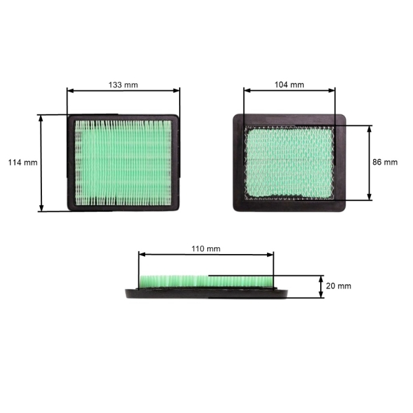 Luftfilter für Honda GC135 GCV135 GC160 GCV160 GC190 GCV190 GX100 (OEM 17211-ZL8-003 17211-ZL8-000)
