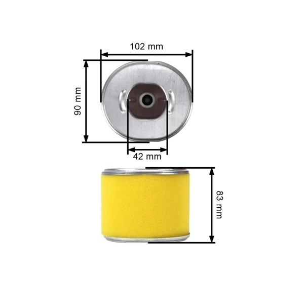 Luftfilter für Honda GX240 GX270 Motor 8,0 PS - 9,0 PS (OEM 17210ZE2822 17210-ZE2-505 17210-ZE2-822 17210-ZE2-515)