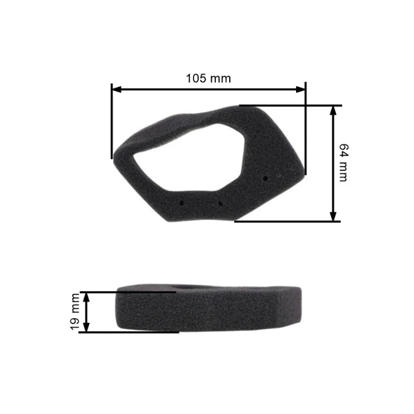 Luftfilter für Honda GX25 GX25N GX25NT UMK425 ULT425 UMS425 HHT25S (OEM 17211-Z0H-000)