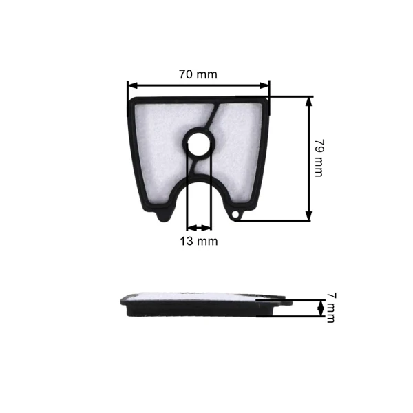 Luftfilter für Husqvarna 125B 125BVX 125BX Jonsered B2126 BV2126 Motorgebläse (OEM 545112101)