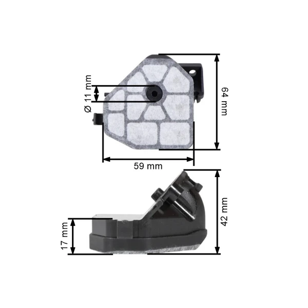 Luftfilter für Kettensägen Partner P340S P350S P360S Husqvarna 120 125 McCulloch CS35S (OEM 574223702)