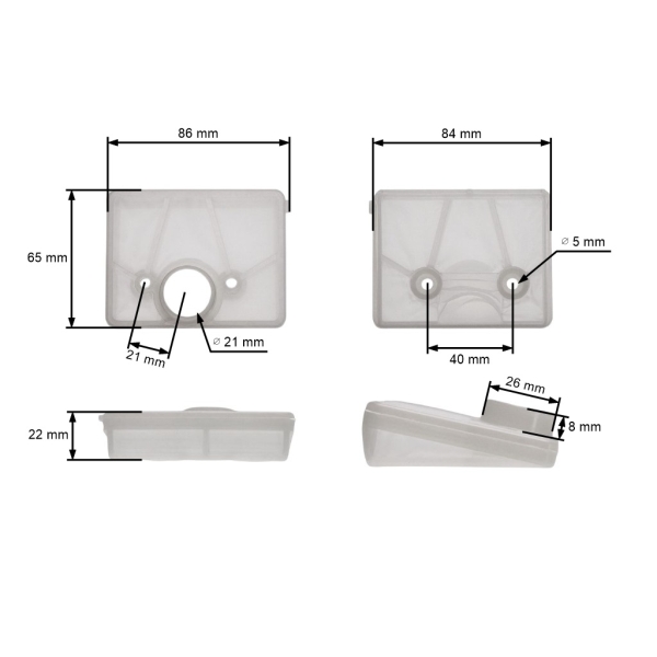 Luftfilter für Makita Dolmar 109 110i 111 115 PS43 PS52 DCS540 DCS4300i DCS5200i Kettensägen (OEM 020173202)