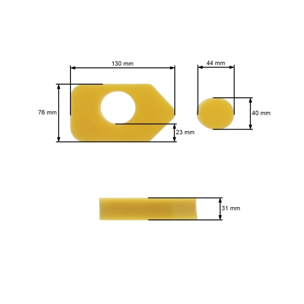 Luftfilter für Motoren Briggs & Stratton Q45 Classic Sprint Quattro 40 Leistung 3,5 PS - 4,5 PS (OEM 698369 4216 5088 5099 5086K 5088H)