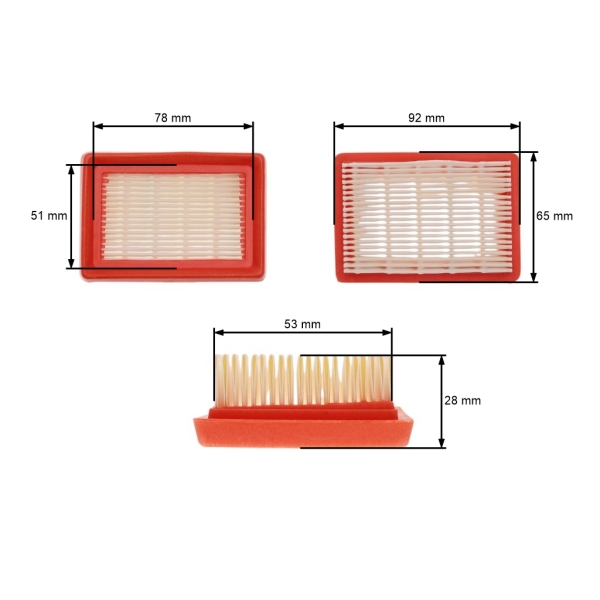 Luftfilter für Oleomac 746 753 755 Efco 8460 8550 Freischneider (OEM 61120018R)