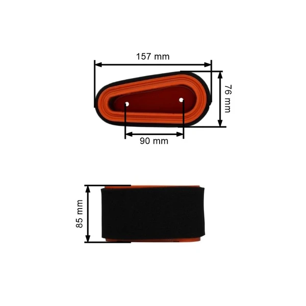 Luftfilter  für Stiga GGP Motoren (OEM 118550199/0)