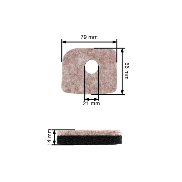 Luftfilter für Stihl BG66 BG66C BG56 BG56C SH56 SH56C SH86 SH86C BG86 BG86C BR200 Motorgebläse (OEM 42411201800)