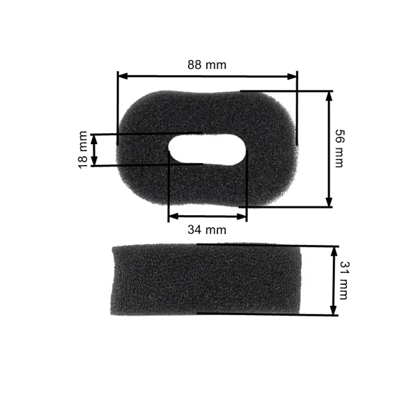 Luftfilter für Stihl Kettensägen 044 064 066 084 MS440 MS640 (OEM 00001240800)