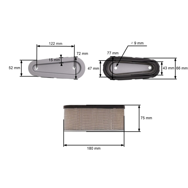 Luftfilter für Tecumseh-Motoren (OEM 36356)