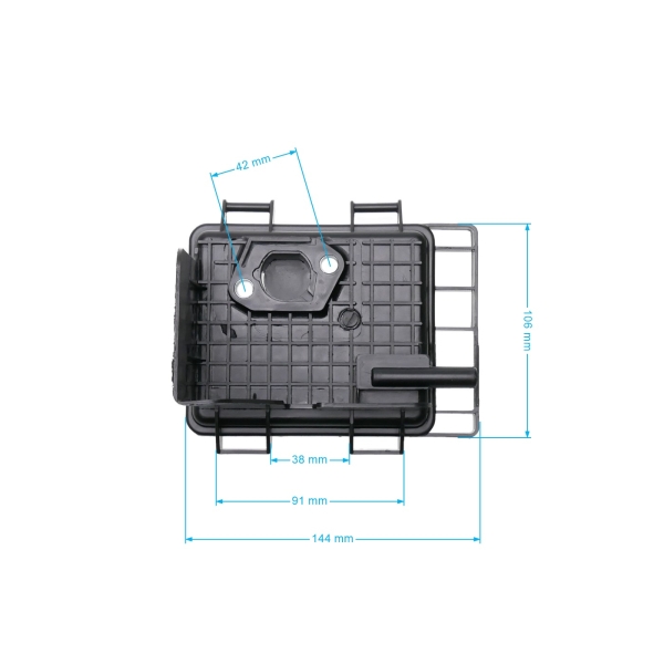 Luftfilter mit Filterhalter für chinesische Motormäher NAC T475 T575 T675