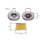 Luftfilterdeckel für Wasserpumpen mit Honda Motoren GX120 GX140 GX160 GX200 Leistung 5,5 PS - 6,5 PS