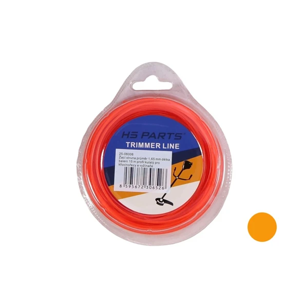 Mähfaden mit durchmesser 1,65 mm Paketlänge 15 m Rundprofil für Motorsensen und Trimmer