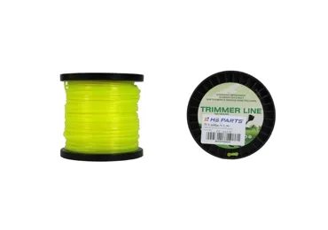Mähfaden mit durchmesser 2,4 mm Paketlänge 82 m Vierkantprofil für Motorsensen und Trimmer