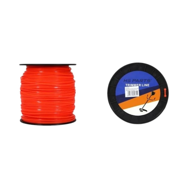Mähfaden mit durchmesser 2,65 mm Paketlänge 324 m Vierkantprofil für Motorsensen und Trimmer