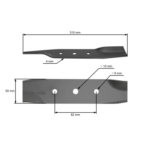 Mähmesser 31 cm (12") für Stiga Gartentraktoren (OEM 1134-1452-01)