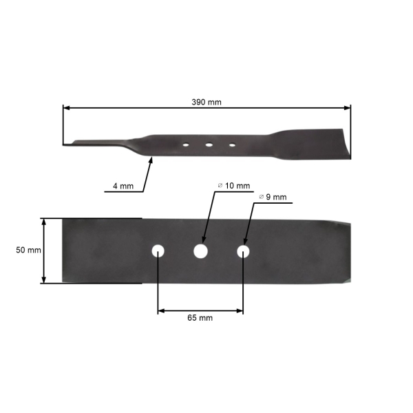 Mähmesser 39 cm (16") für Oleo-Mac Efco Spartan Rasenmäher (OEM 66.01.0038 66010038 66010038R)