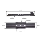 Mähmesser 42 cm (17") für Elektromäher MTD Lider LM-C4205 (OEM J2420000107R)