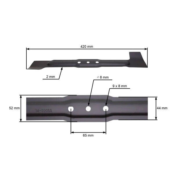 Mähmesser 42 cm (17